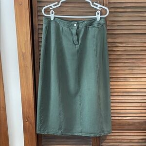 Vintage Woolrich Olive Green A-Line Skirt